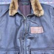 画像4: 1957’ G-1 Leather Flight Jacket (40)襟裏USNステンシル (4)