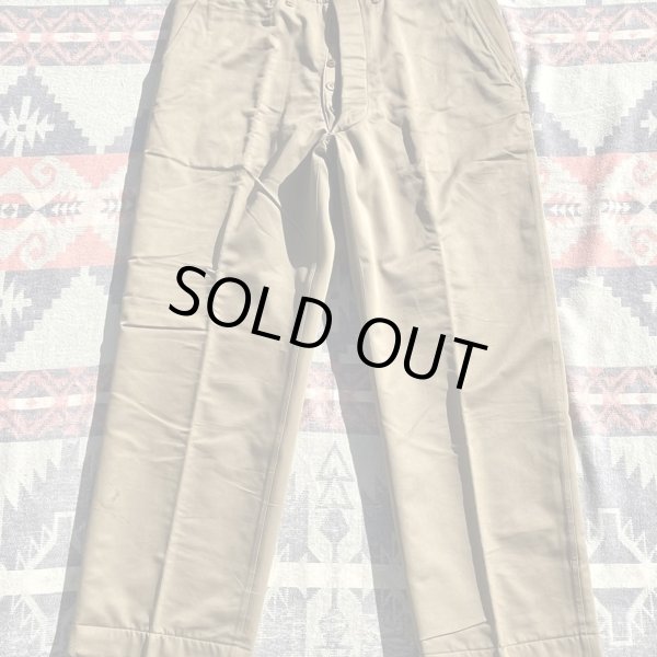 画像2: N.O.S. M-41 Kersey Lined Arctic Cotton Khaki Trousers(38x31) (2)