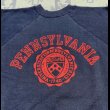 画像2: 60’s NOS University of Pennsylvania Flock Print Sweat Shirt (L) (2)