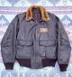 画像: 1957’ G-1 Leather Flight Jacket (40)襟裏USNステンシル