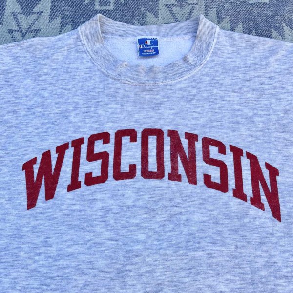 画像2: 90’s Champion Sweat Shirt  "WISCONSIN"(XL) (2)