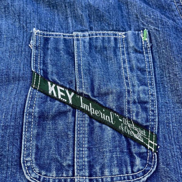 画像2: 60’s~ KEY Imperial Denim Chore Jacket (2)