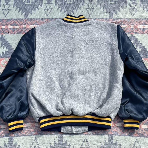 画像5: ARTEX US NAVY Fleece Varsity Jacket (5)