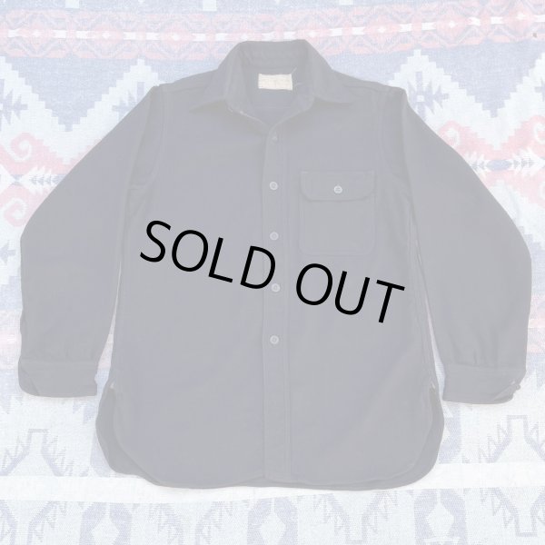 画像2: WW2 US NAVY Wool CPO Shirt (ワンポケット) (2)