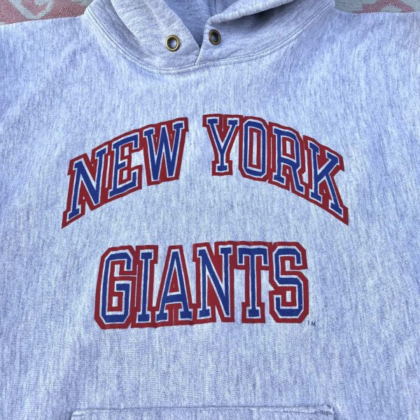 画像2: 90’s Champion Reverse Weave Sweat Hoodie "New York Giant" (2)