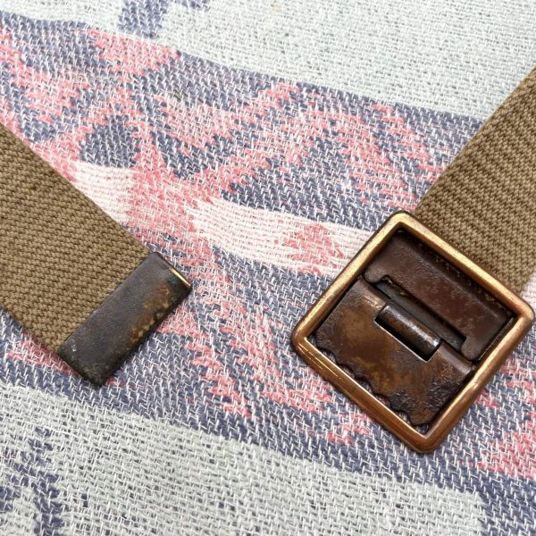 画像2: 40’s,50’s USMC Cotton Web Belt (2)