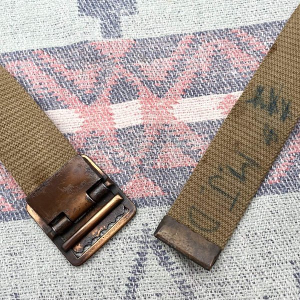 画像3: 40’s,50’s USMC Cotton Web Belt (3)