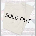 画像: N.O.S. ARMY Cotton Khaki Chino Trousers (36x31)