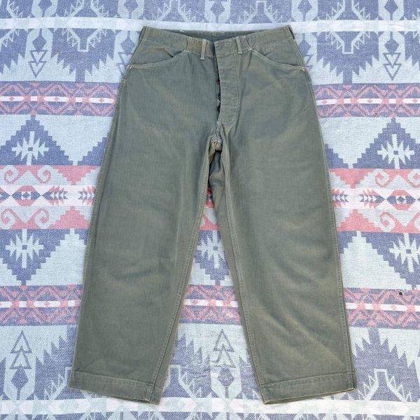 画像2: WW2 USMC P-41 HBT Trousers (実寸35x27.5) (2)