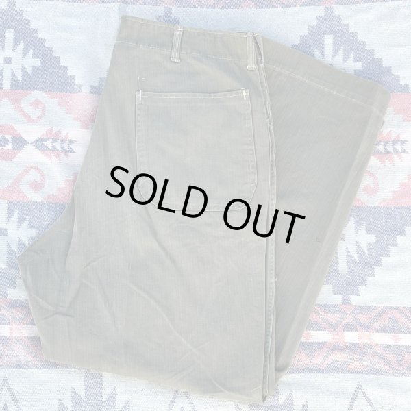 画像1: WW2 USMC P-41 HBT Trousers (実寸35x27.5) (1)