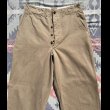 画像4: 40’s WW2 ARMY M-42 Cotton Khaki Chino Trousers "Special"(ガスフラップ付き) (4)