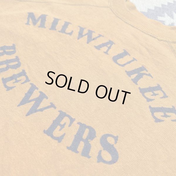 画像2: Circa 60’s MLB "Milwaukee Brewers" S/S Sweat Shirt (2)