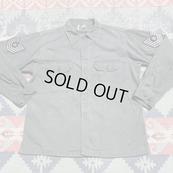 画像2: USAF Sage Green Shade 509 Utility Shirt (L~XL) (2)
