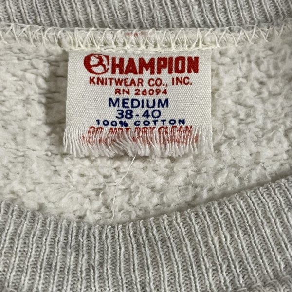 画像2: 60’s Champion Running Man Tag Water Print Sweat Shirt (2)
