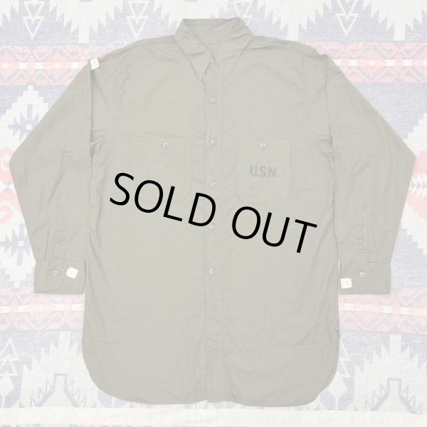 画像2: 1944’ N.O.S. US NAVY N-3 Poplin Shirt (16) (2)