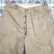 画像3: 50’s ARMY Cotton Khaki Chino (ボタンチノ) 実寸34 (3)
