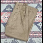 画像: 50’s ARMY Cotton Khaki Chino (ボタンチノ) 実寸34