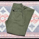 画像: Circa Late 60’s ARMY OG-107 Sateen Utility Trousers ベイカーパンツ