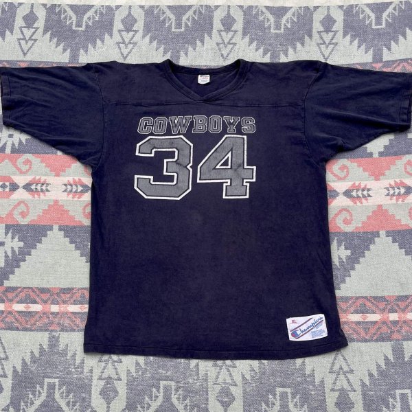 画像1:  ﻿ 80’s  Champion Cowboys 34(Dallas Cowboys)Football T Shirt (1)