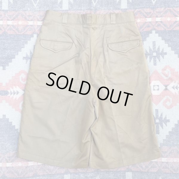 画像2: 50’s "Dead Stock" Cotton Khaki Chino Shorts (2)