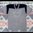 画像1: 70’s~Champion Blue Bar Tag V Neck Tee (XL) (1)
