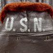 画像8: 1952’ USN "Monarch" G-1 Leather Flight Jacket (Mil-J-7823AER)中尉着用 (8)
