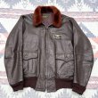 画像3: 1952’ USN "Monarch" G-1 Leather Flight Jacket (Mil-J-7823AER)中尉着用 (3)