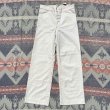 画像3: 30’s Dead Stock USN Lace Back White Cotton Sailor Pants(W32~33) (3)