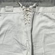 画像8: 30’s Dead Stock USN Lace Back White Cotton Sailor Pants(W32~33) (8)