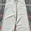 画像7: 30’s Dead Stock USN Lace Back White Cotton Sailor Pants(W32~33) (7)