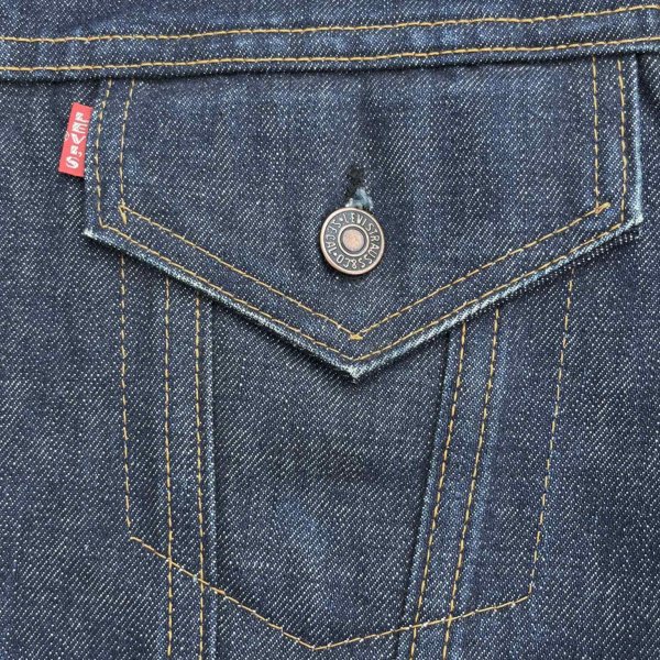 画像2: 60’s Big-E Levi’s 70505-0317 Lined Denim Jacket (44) (2)