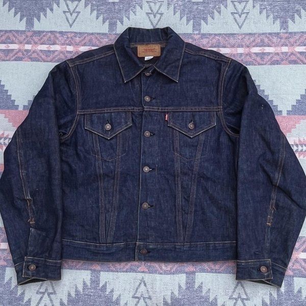 画像1: 60’s Big-E Levi’s 70505-0317 Lined Denim Jacket (44) (1)