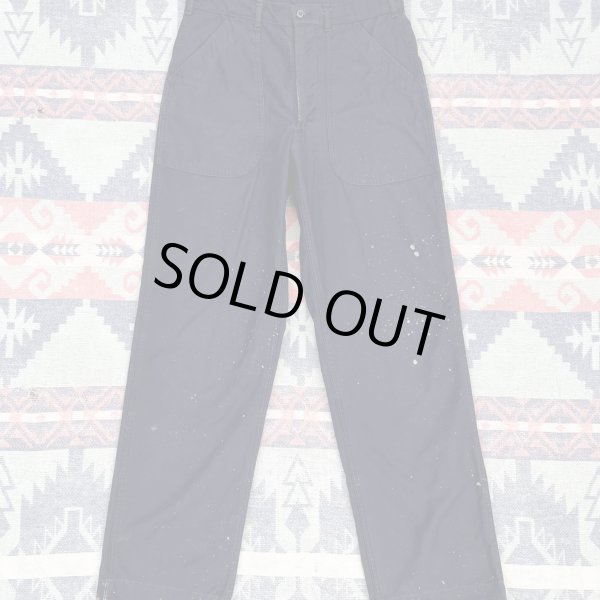 画像2: 70’s US NAVY Utility Trousers "Dark Blue" (2)