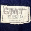 画像8: 70’s US NAVY Utility Trousers "Dark Blue" (8)
