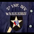 画像4: 60’s~ US ARMY 2nd Infantry Division Cotton Varsity Jacket (4)