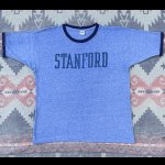 画像: 70’s~ Champion "STANFORD"染み込みプリント Ringer Tee