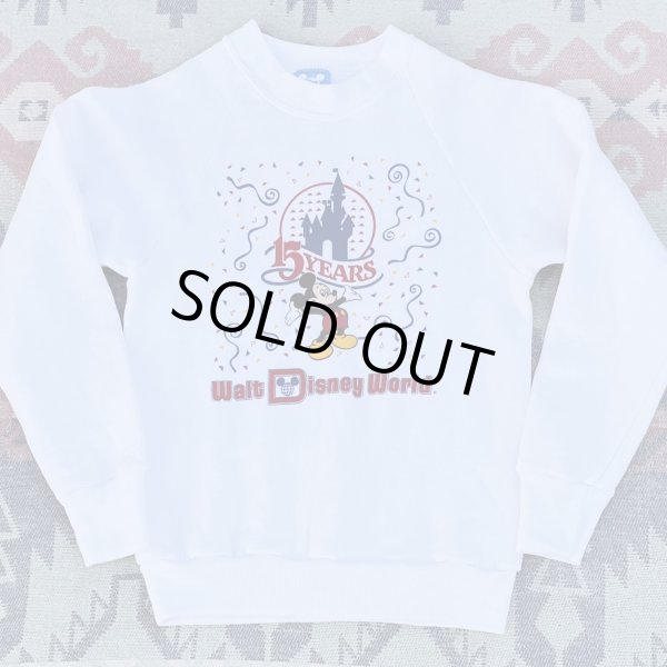 画像1:  1986’ "Walt Disney World 15 Year Anniversary"  Sweat Shirt (Youth L) (1)