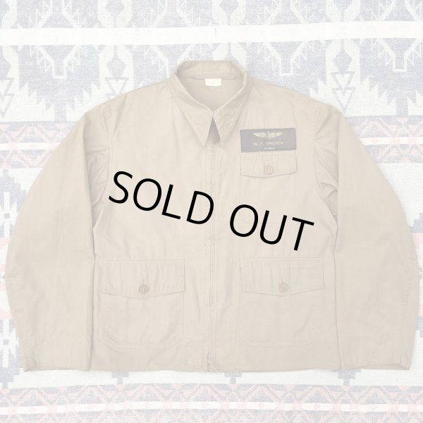 画像2: WW2 US NAVY/USMC Summer Cotton Flight Jacket M-421A(42) (2)