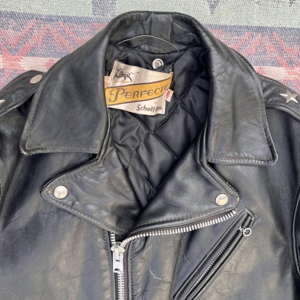 画像2: 1970’s 初期 Schott Perfecto "One Star" Motorcycle Jacket. Excellent Condition (2)