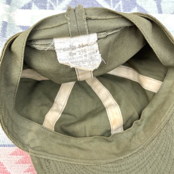 画像5: WWII AAF A-3 HBT Mechanic Cap Excellent Condition (7.1/8) (5)