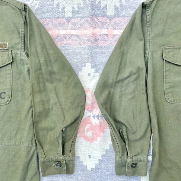 画像11: 50’s USMC P-56(P-58)Cotton Sateen Utility Shirt/Jacket (L相当サイズ) (11)