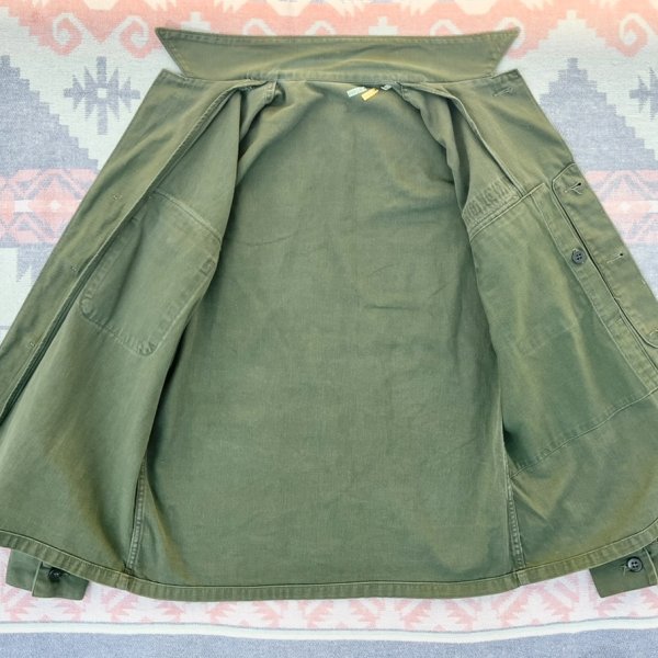 画像3: 50’s USMC P-56(P-58)Cotton Sateen Utility Shirt/Jacket (L相当サイズ) (3)