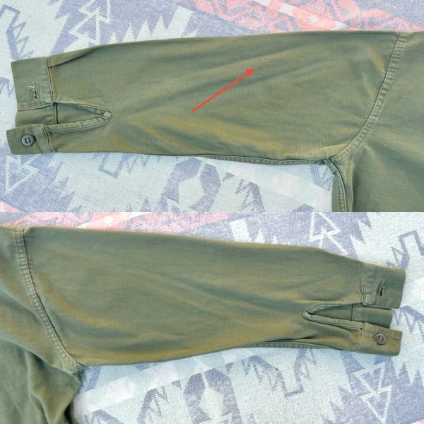 画像13: 50’s USMC P-56(P-58)Cotton Sateen Utility Shirt/Jacket (L相当サイズ) (13)