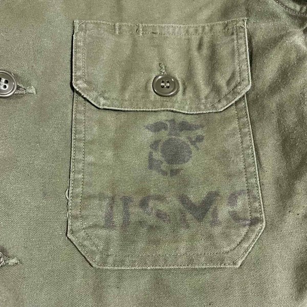 画像4: 64’ OG-107 Cotton Sateen Utility Shirt Transition 2nd Model 「USMC Ver.」 (4)