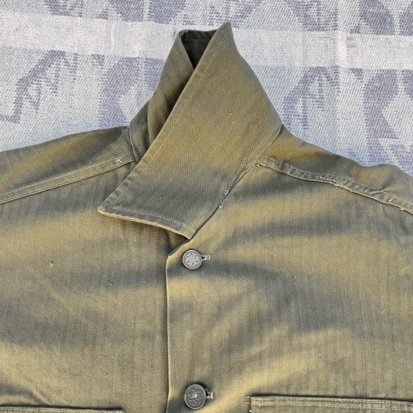 画像8: 40’s~HBT Utility Shirt. Dead Stock or One Wash Mint Condition！ (8)