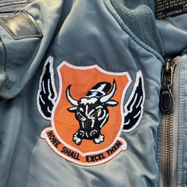 画像6: 極上 50’s MA-1 (8279A) Rolen Sportswear 13th FIS  F-101 Voodoo colonel Pilot着用 (6)