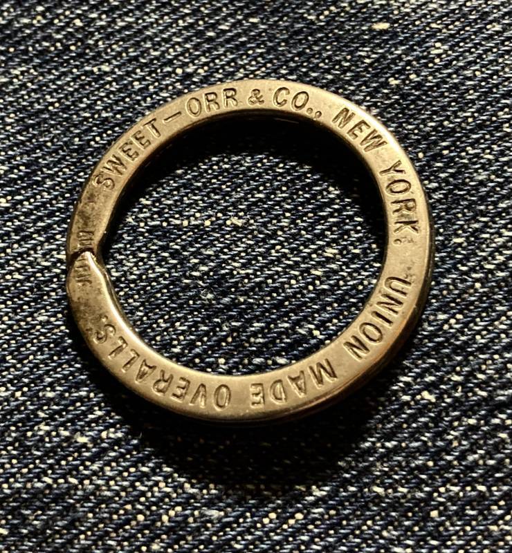 40's Sweet Orr Key Ring - AnchoR Vintage 40's Sweet Orr Key Ring - AnchoR Vintage